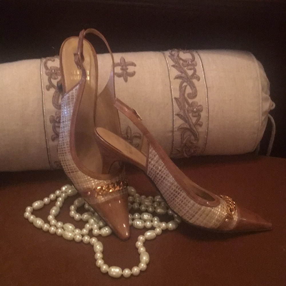 Stuart Weitzman sling pumps. Made in Spain 7.5M